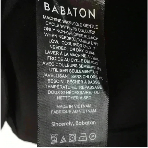 Babaton Women's Size 10 Black Sleeveless Knee Length Dress Elegant Grunge Goth - Picture 5 of 6